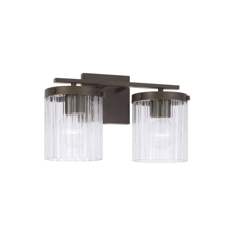 Capital Lighting 156221OR-555 Two Light Vanity, Oil Rubbed Bronze