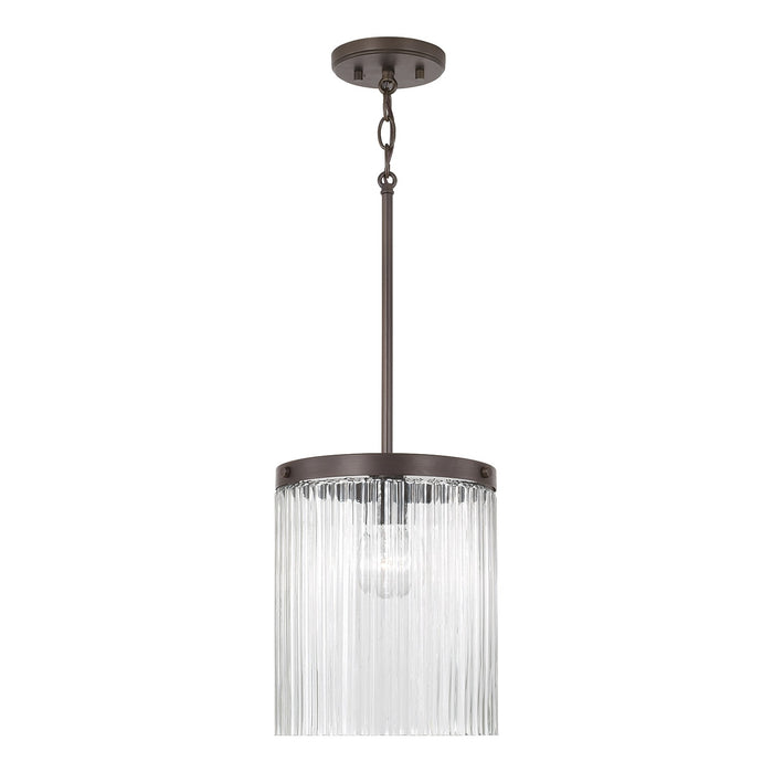 Capital Lighting 356211OR One Light Pendant, Oil Rubbed Bronze