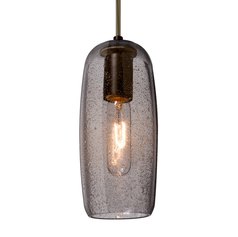 Besa 1JT-PINOT9SM-BR One Light Pendant, Bronze