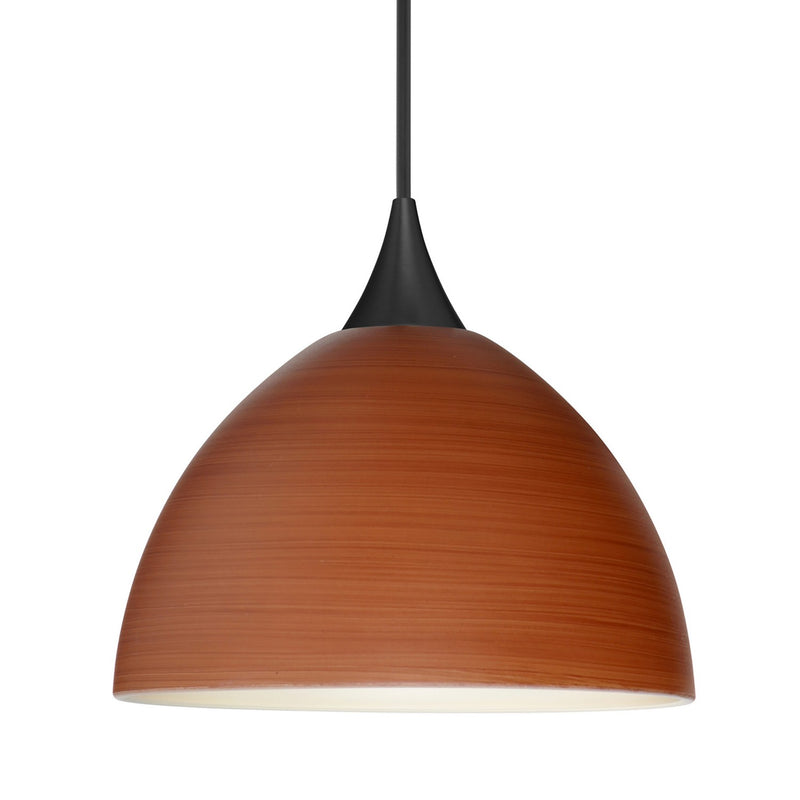 Besa 1XC-4679CH-BK One Light Pendant, Black