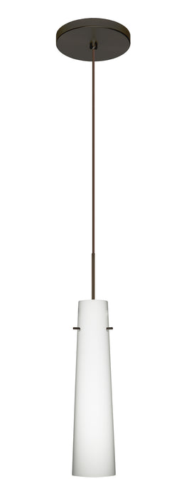 Besa 1XT-567407-BR One Light Pendant, Bronze