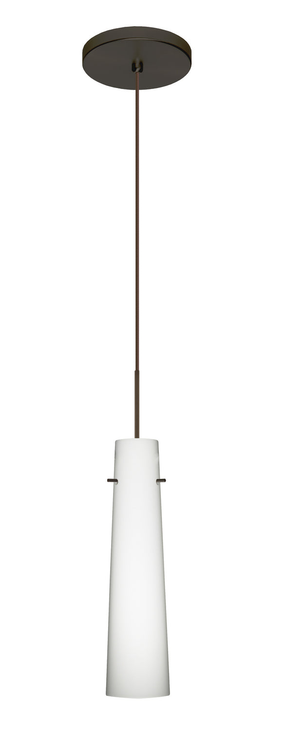Besa 1XT-567407-LED-BR One Light Pendant, Bronze