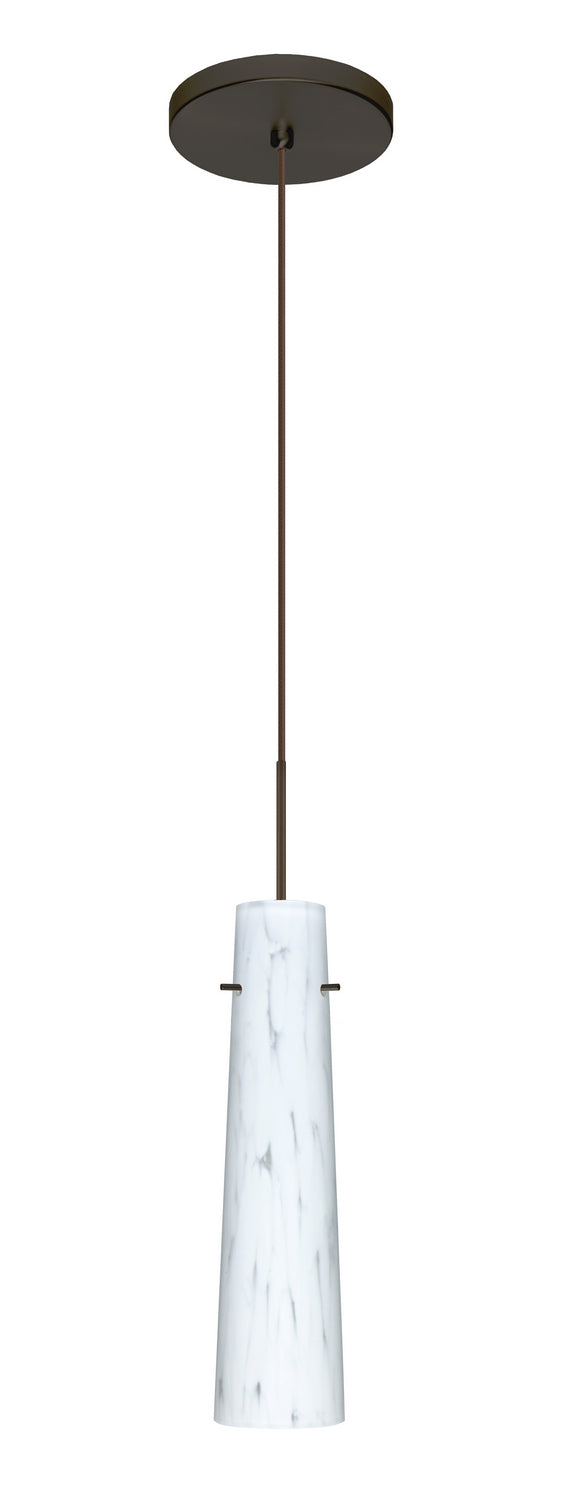 Besa 1XT-567419-BR One Light Pendant, Bronze