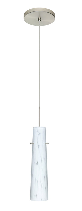 Besa 1XT-567419-LED-SN One Light Pendant, Nickel