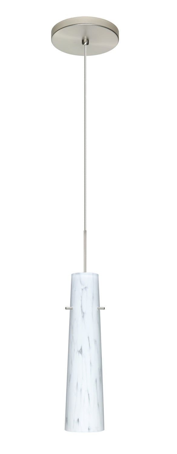 Besa 1XT-567419-SN One Light Pendant, Nickel