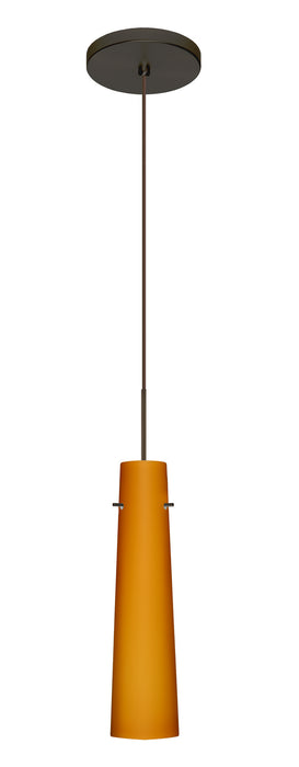 Besa 1XT-567480-BR One Light Pendant, Bronze