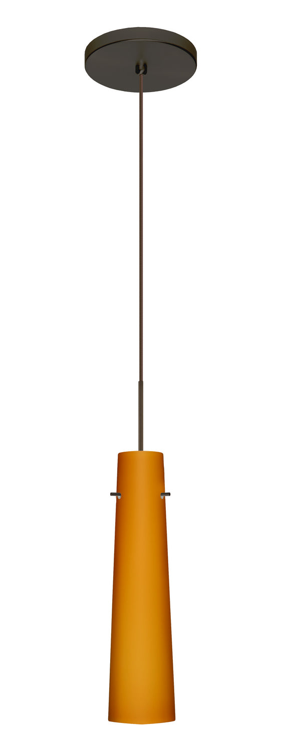 Besa 1XT-567480-LED-BR One Light Pendant, Bronze
