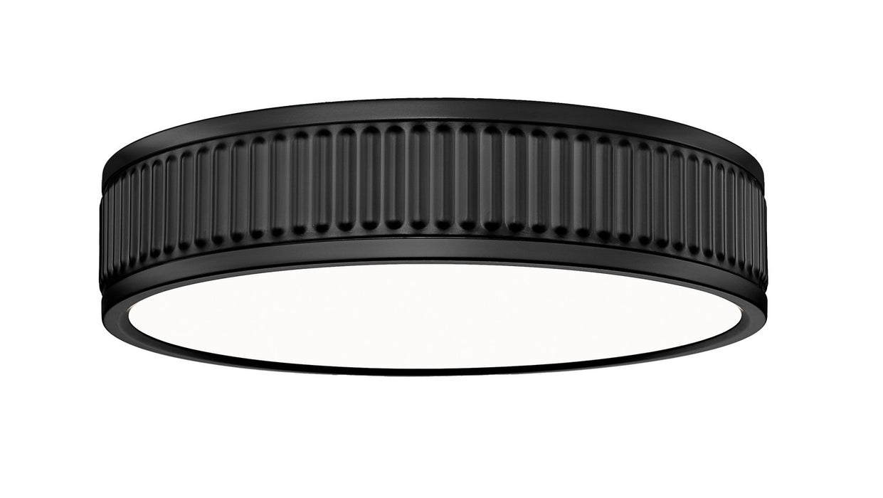 Z-Lite 1013F12-MB-LED LED Flush Mount, Matte Black