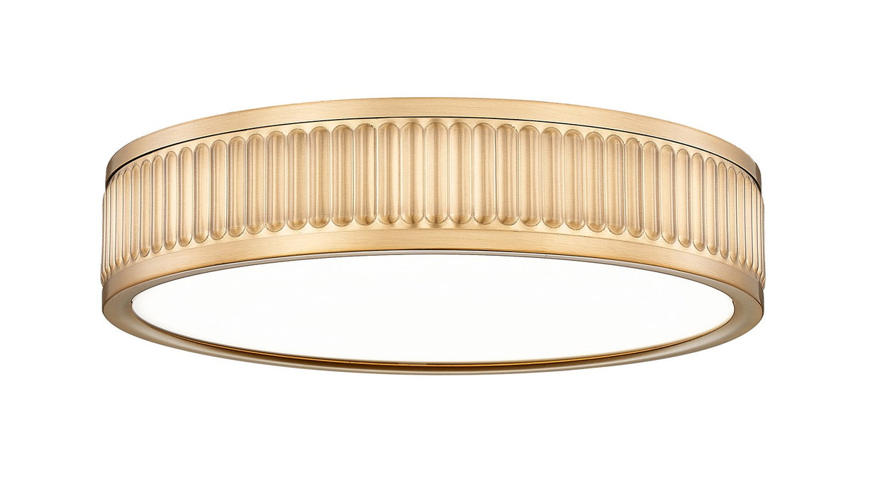 Z-Lite 1013F12-MGLD-LED LED Flush Mount, Modern Gold