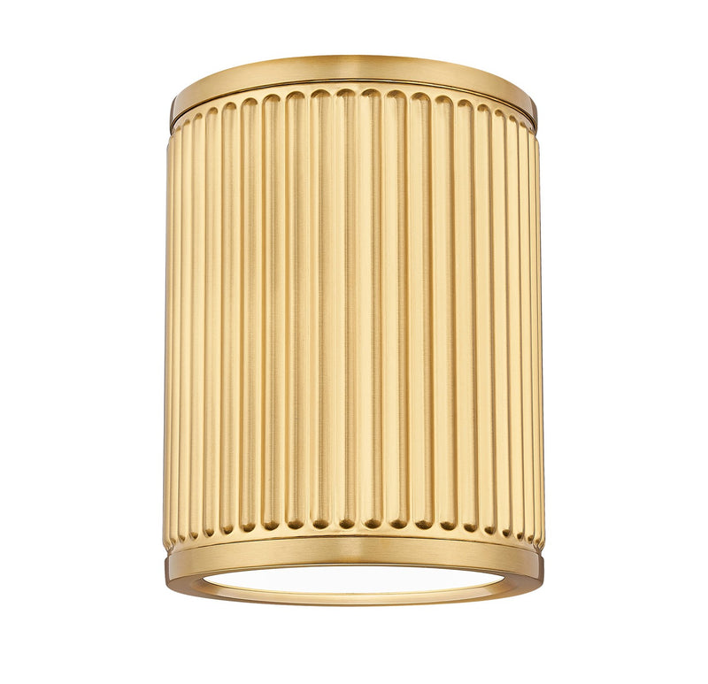 Z-Lite 1013F6-MGLD-LED LED Flush Mount, Modern Gold