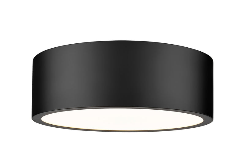 Z-Lite 1017F12-MB-LED LED Flush Mount, Matte Black
