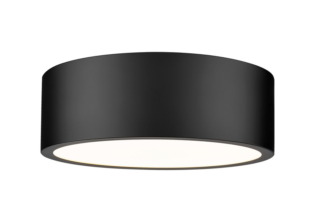 Z-Lite 1017F12-MB-LED LED Flush Mount, Matte Black