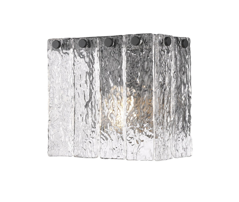 Z-Lite 1943-1S-MB One Light Wall Sconce, Matte Black