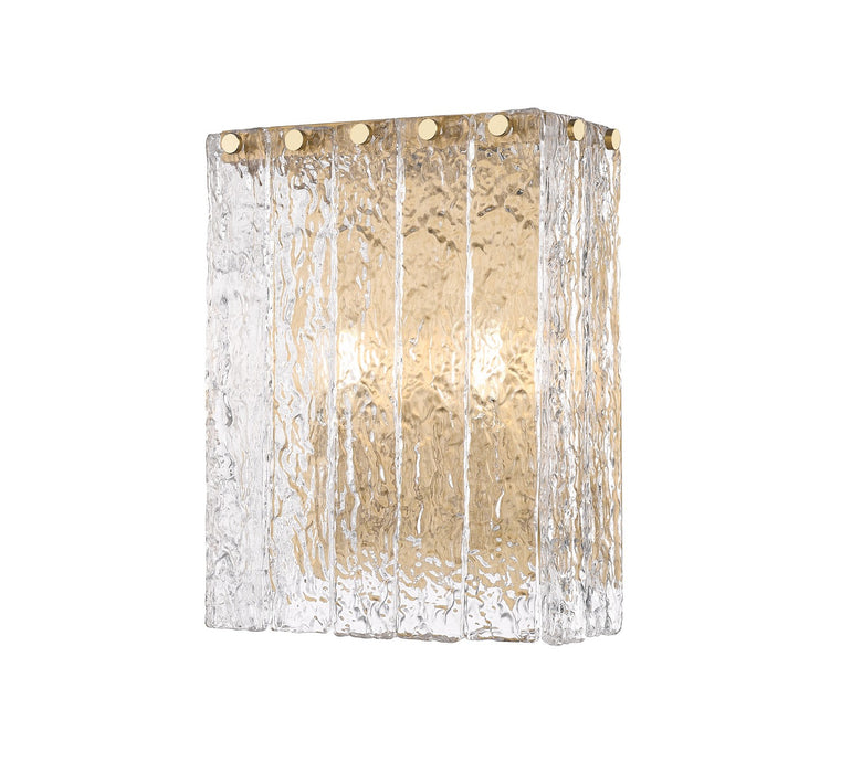 Z-Lite 1943-2S-MGLD Two Light Wall Sconce, Modern Gold