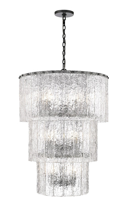 Z-Lite 1943-36MB 12 Light Chandelier, Matte Black