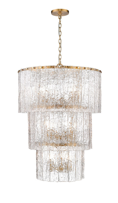 Z-Lite 1943-36MGLD 12 Light Chandelier, Modern Gold