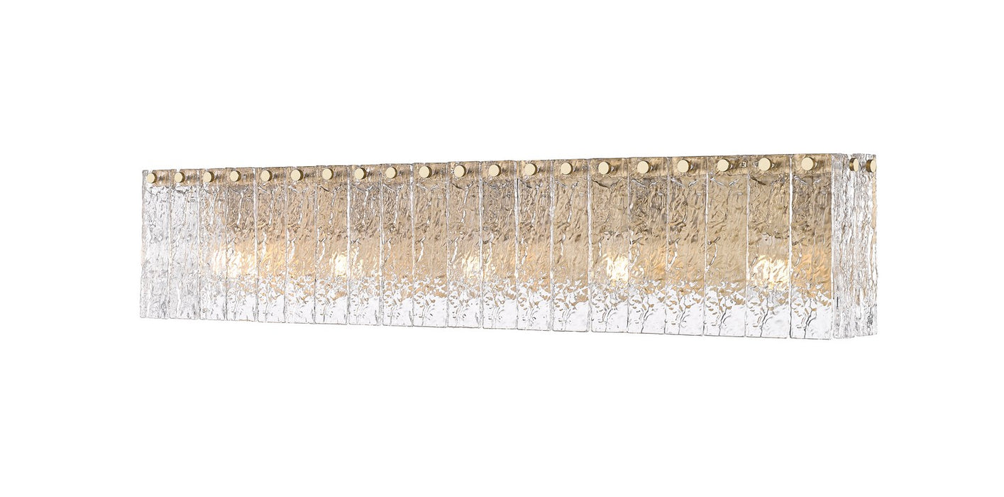 Z-Lite 1943-5V-MGLD Five Light Vanity, Modern Gold