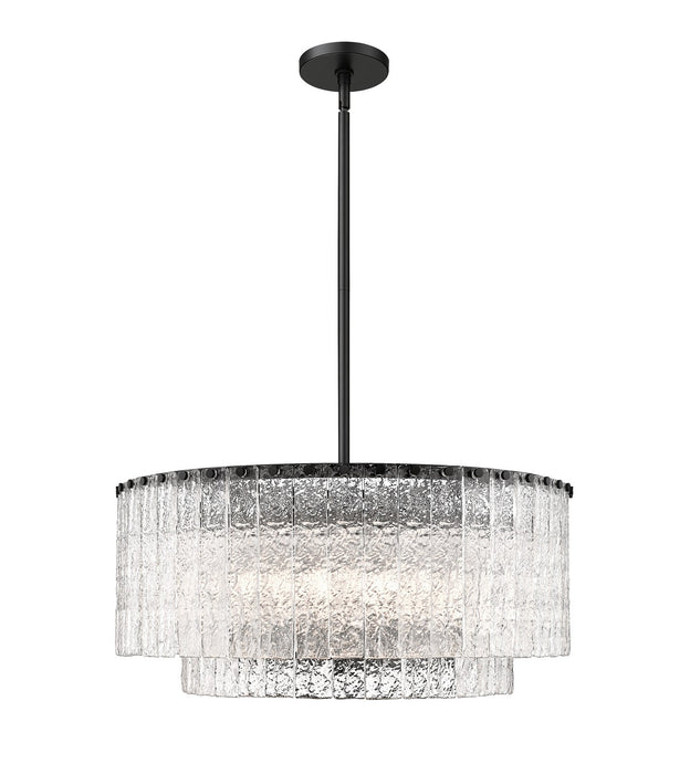 Z-Lite 1943P26-2-MB Ten Light Pendant, Matte Black