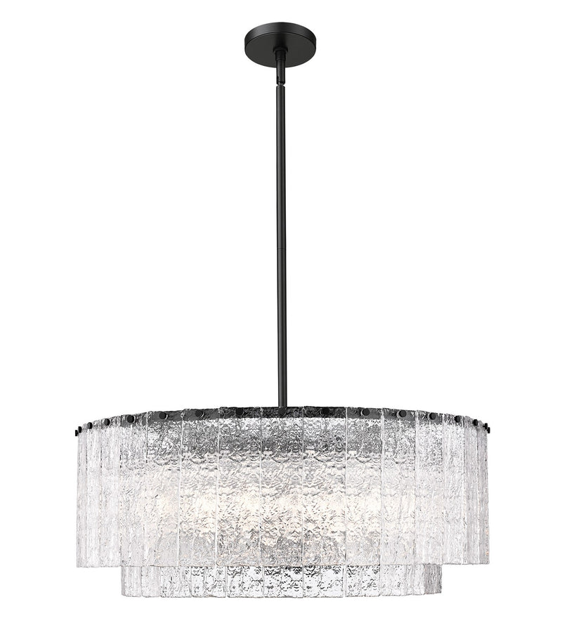 Z-Lite 1943P32-2-MB 12 Light Pendant, Matte Black