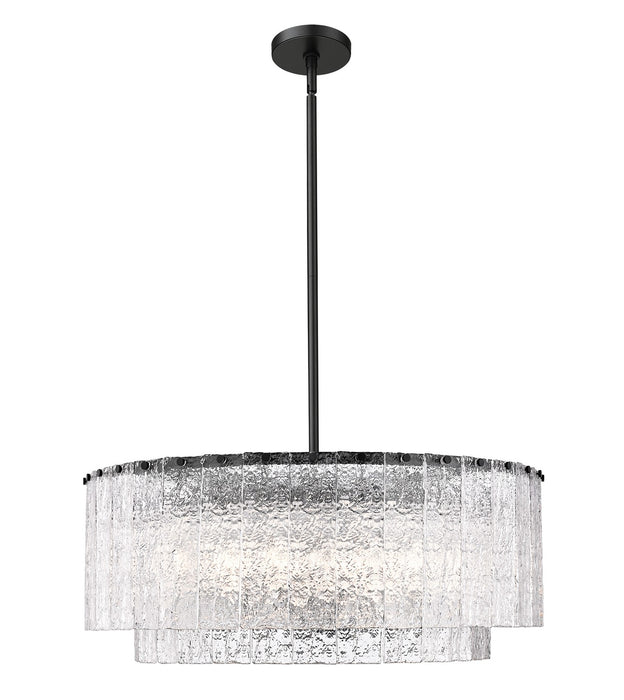 Z-Lite 1943P32-2-MB 12 Light Pendant, Matte Black
