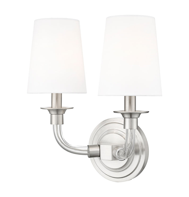 Z-Lite 1950-2S-BN Two Light Wall Sconce, Brushed Nickel