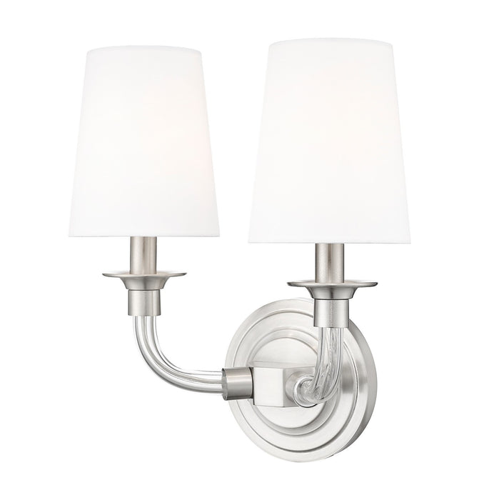 Z-Lite 1950-2S-BN Two Light Wall Sconce, Brushed Nickel