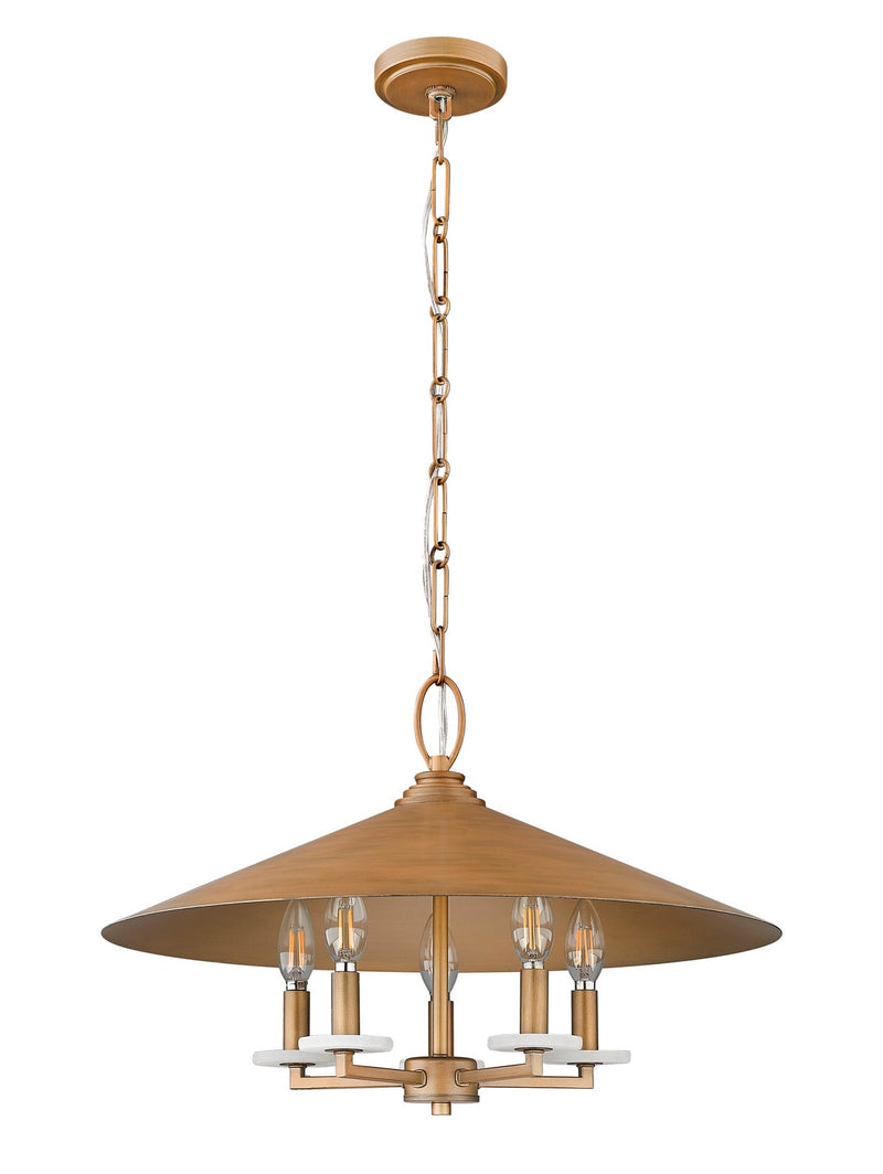 Z-Lite 1953-22SGD Five Light Pendant, Signature Gold