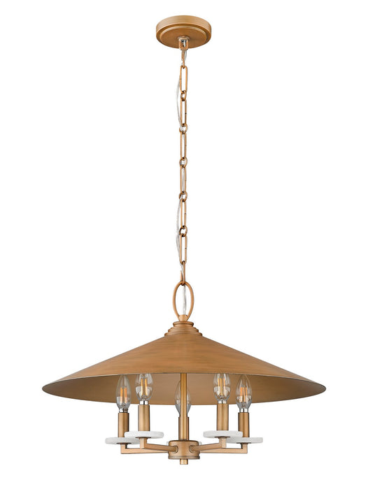 Z-Lite 1953-22SGD Five Light Pendant, Signature Gold
