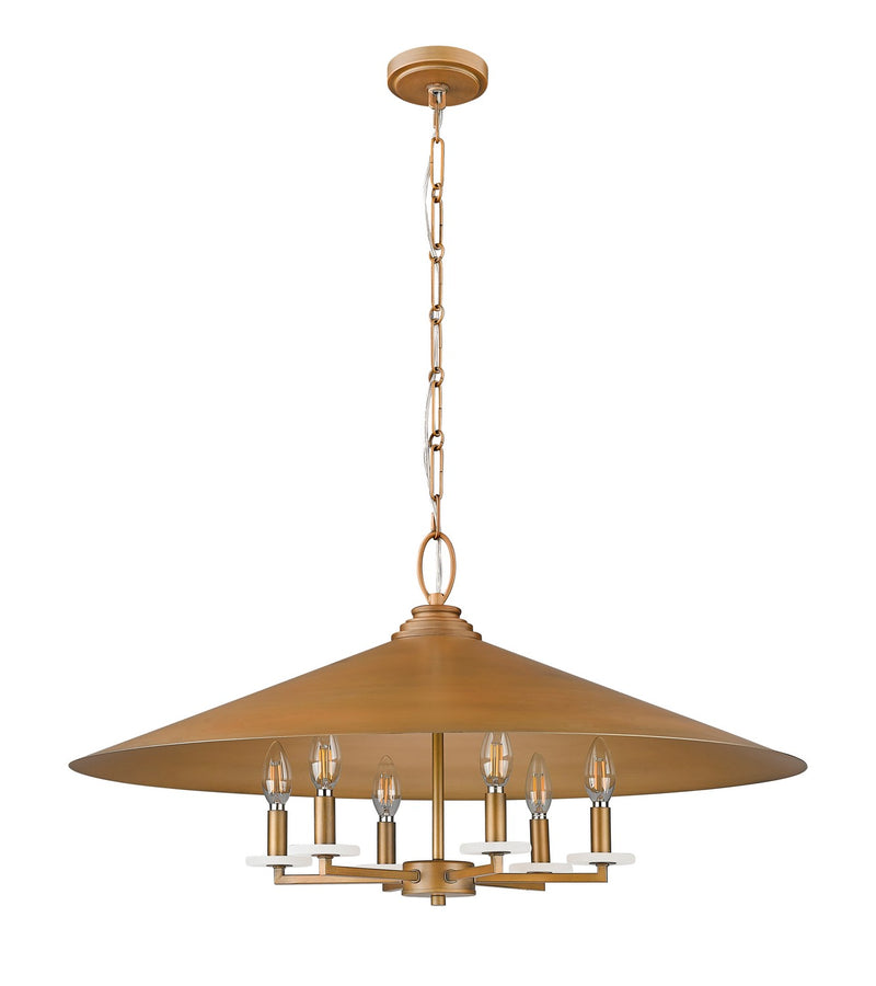 Z-Lite 1953-32SGD Six Light Pendant, Signature Gold
