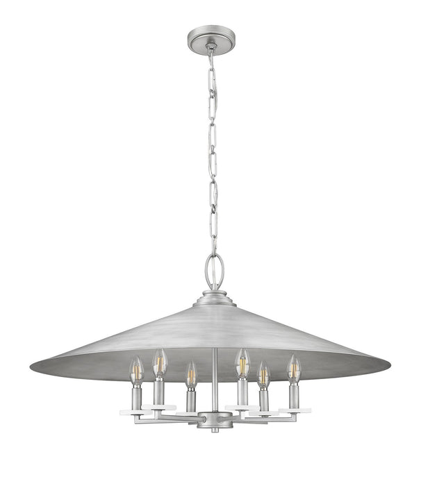 Z-Lite 1953-32SPT Six Light Pendant, Signature Pewter