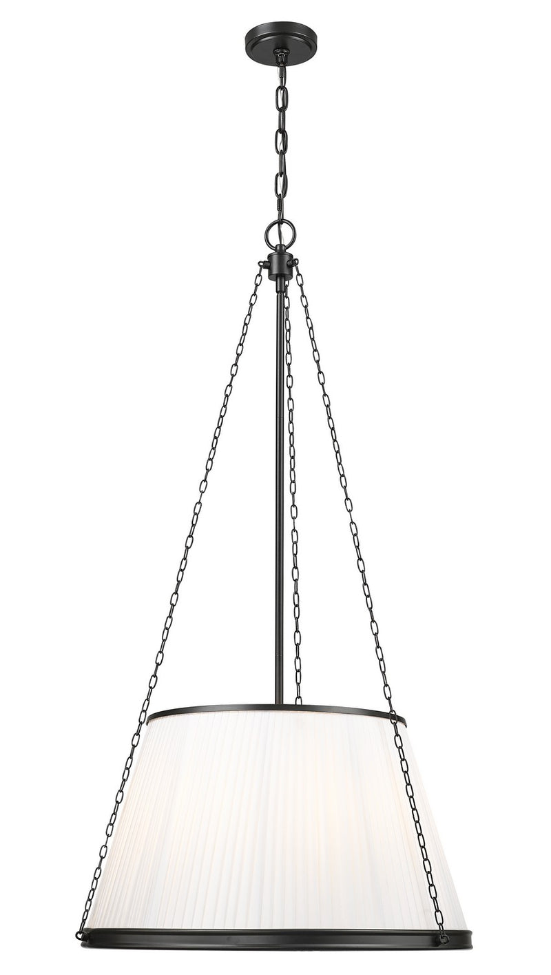 Z-Lite 1954P24-MB Six Light Pendant, Matte Black