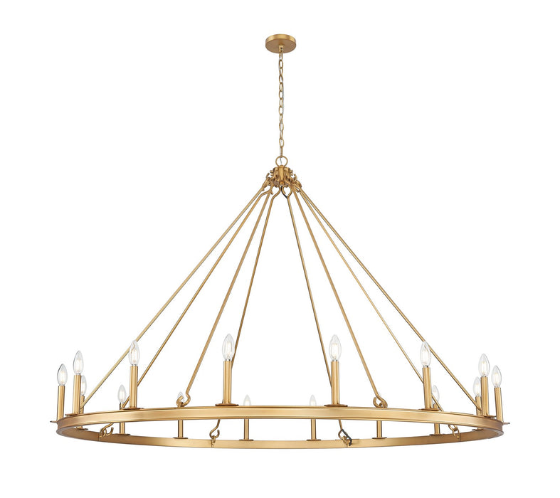 Z-Lite 482R-16RB 16 Light Chandelier, Rubbed Brass