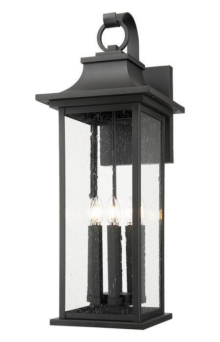 Z-Lite 5017XL-BK Six Light Outdoor Wall Light, Black