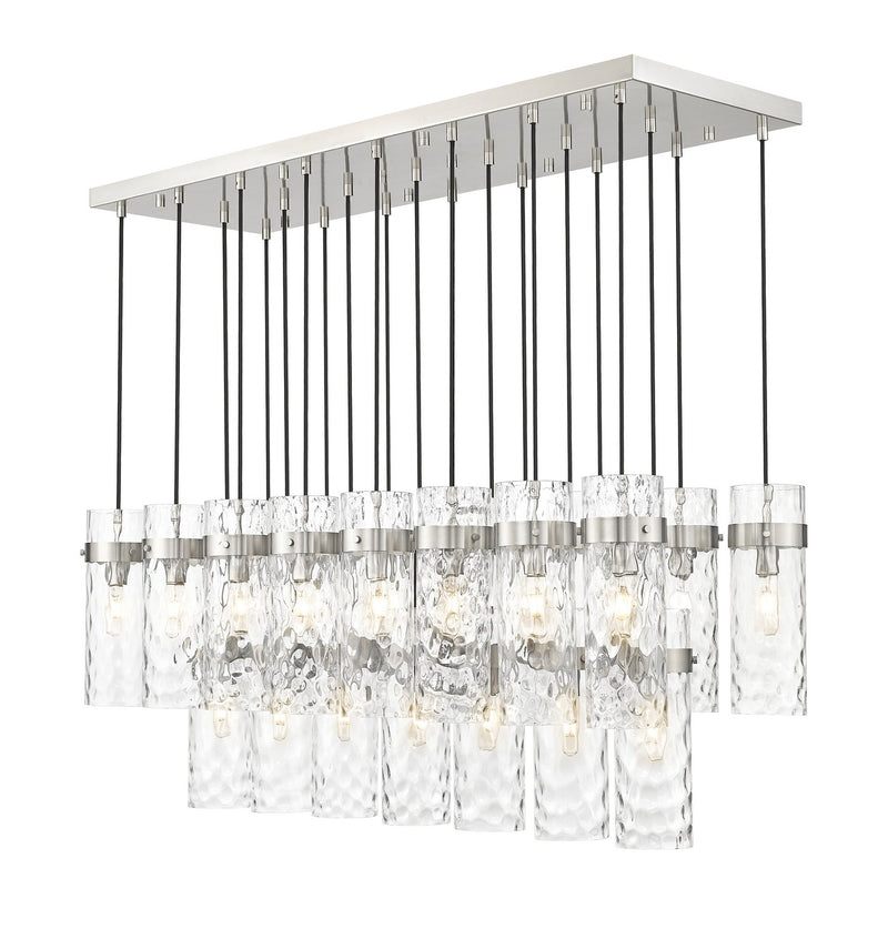 Z-Lite 7002P5-23L-BN 23 Light Linear Chandelier, Brushed Nickel