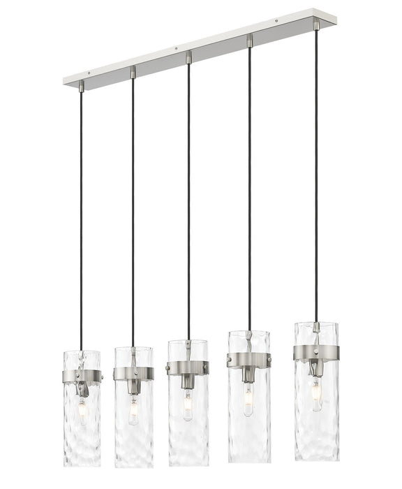 Z-Lite 7002P5-5L-BN Five Light Linear Chandelier, Brushed Nickel