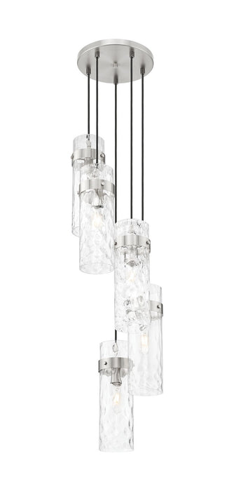 Z-Lite 7002P5-5R-BN Five Light Chandelier, Brushed Nickel