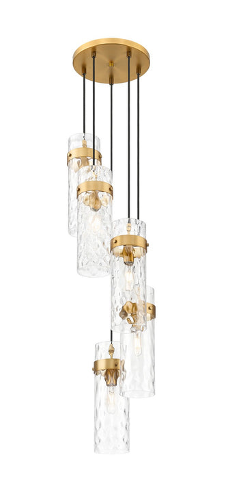 Z-Lite 7002P5-5R-RB Five Light Chandelier, Rubbed Brass