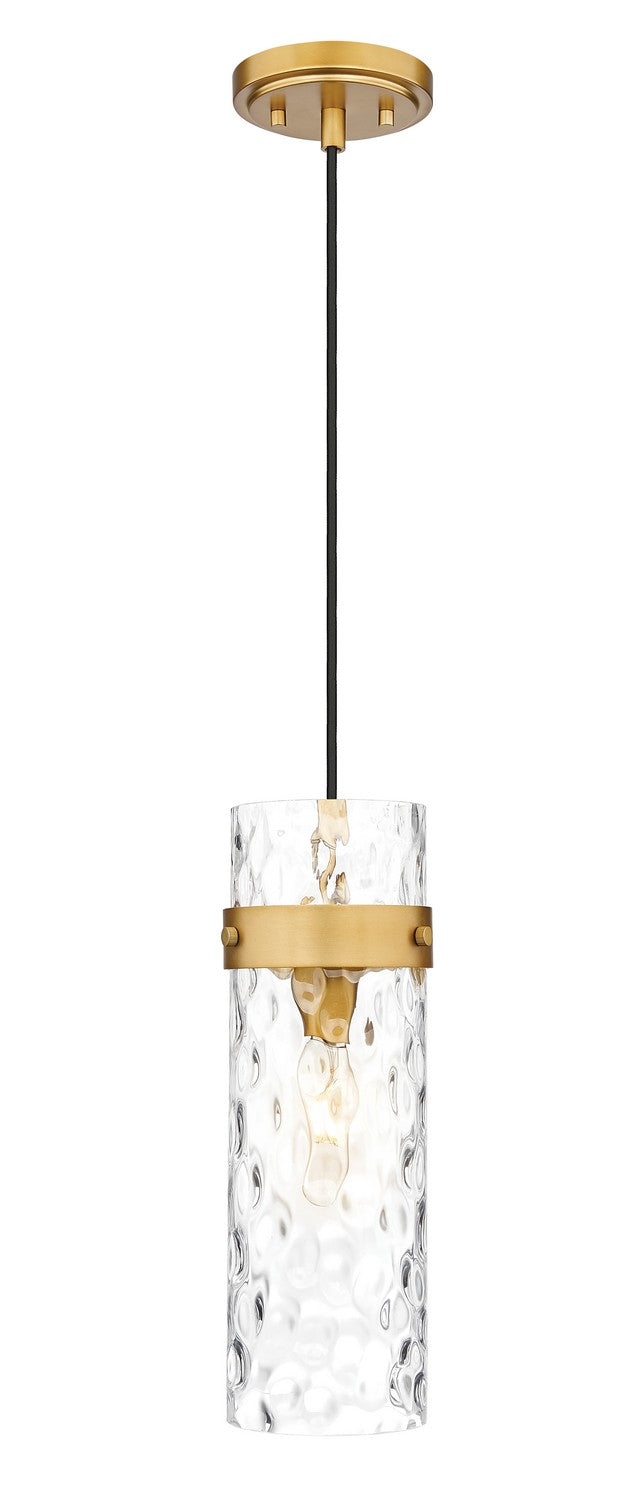 Z-Lite 7002P5-RB One Light Pendant, Rubbed Brass
