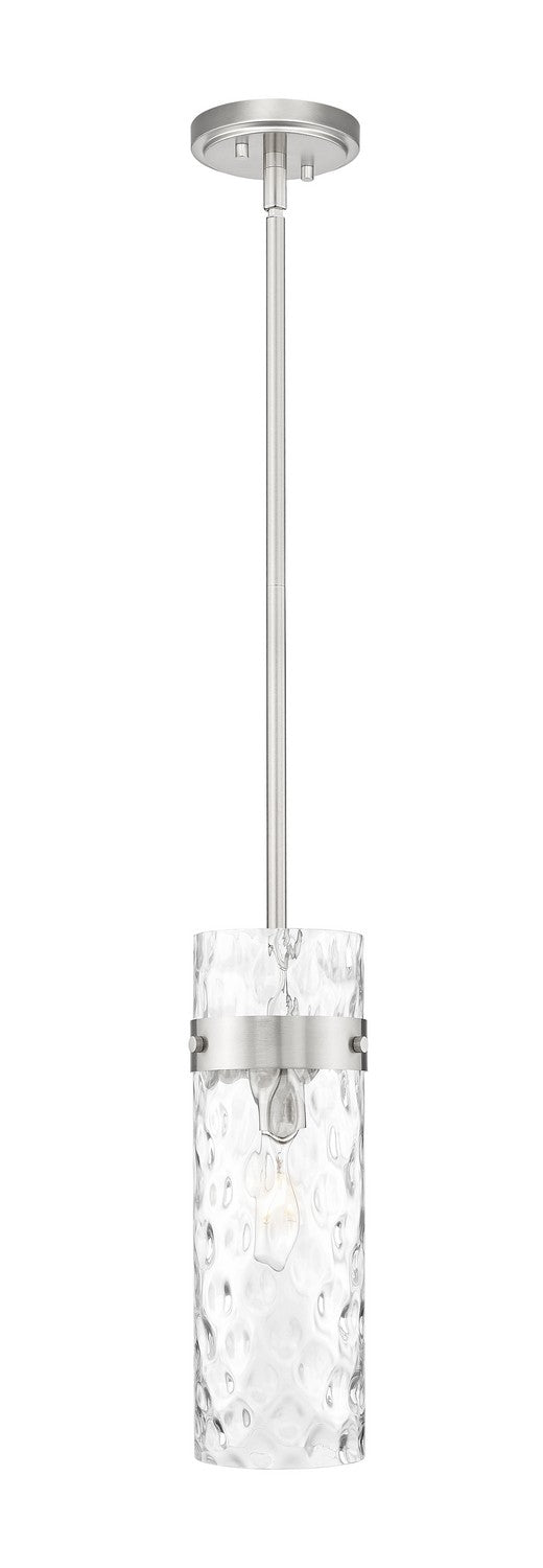 Z-Lite 7002P5-ROD-BN One Light Pendant, Brushed Nickel