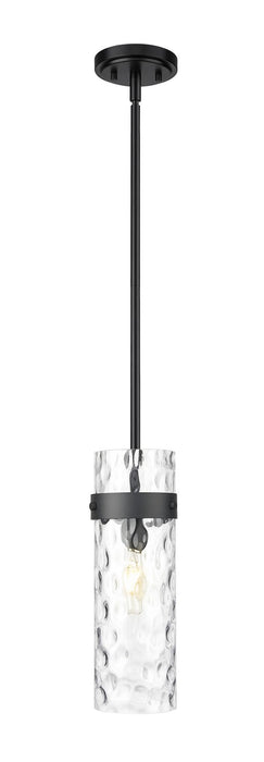 Z-Lite 7002P5-ROD-MB One Light Pendant, Matte Black