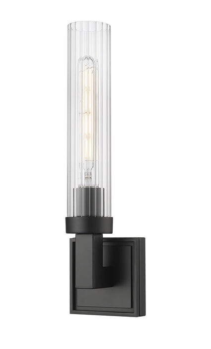 Z-Lite 740-1S-MB One Light Wall Sconce, Matte Black