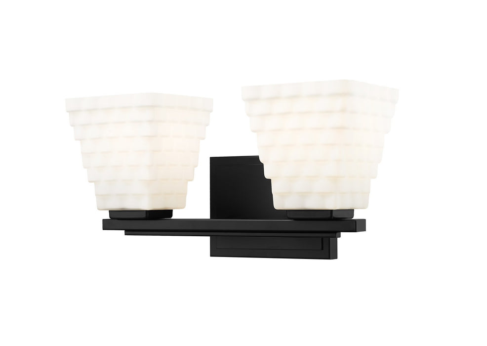 Z-Lite 7514-2V-MB Two Light Vanity, Matte Black