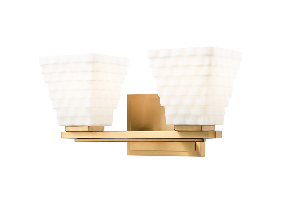 Z-Lite 7514-2V-MGLD Two Light Vanity, Modern Gold