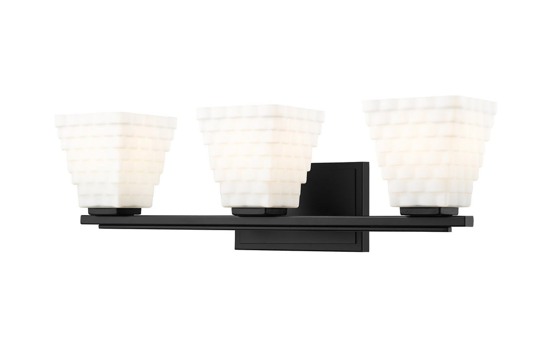 Z-Lite 7514-3V-MB Three Light Vanity, Matte Black