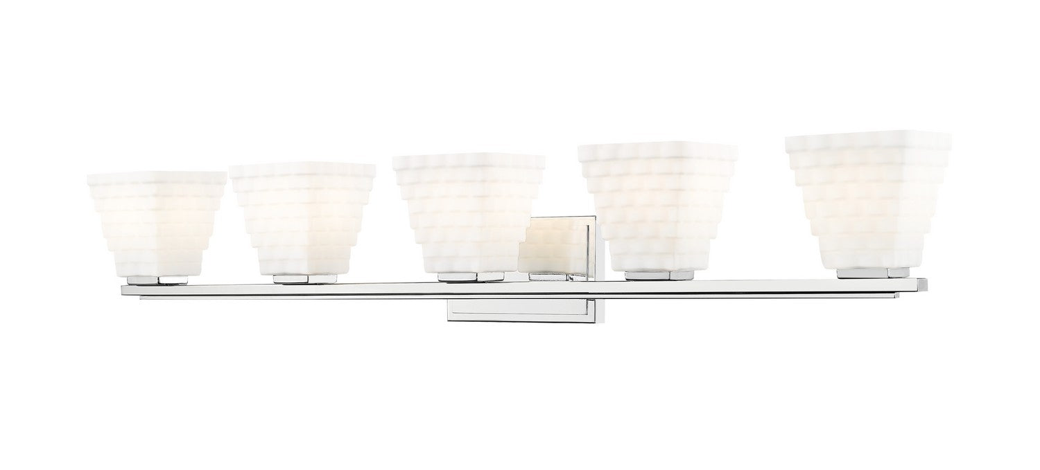 Z-Lite 7514-5V-CH Five Light Vanity, Chrome