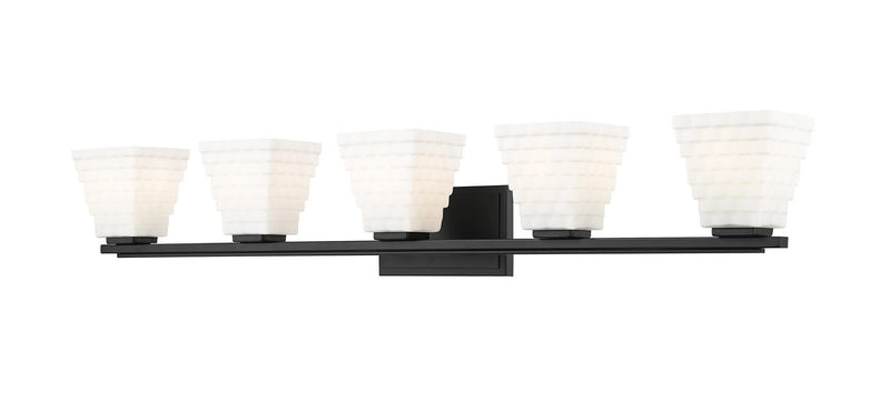 Z-Lite 7514-5V-MB Five Light Vanity, Matte Black