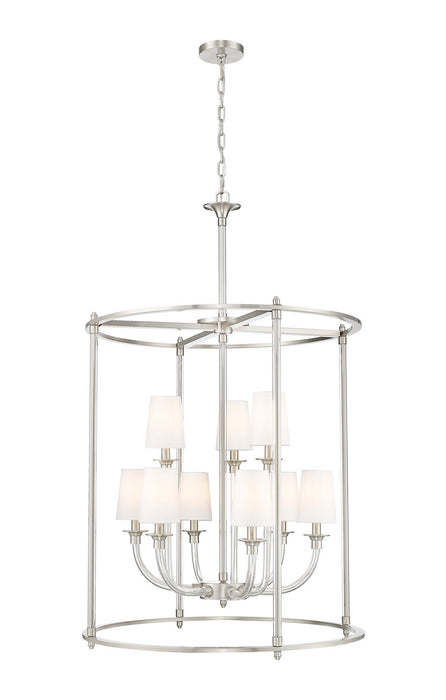 Z-Lite 1950-9C-BN Nine Light Chandelier, Brushed Nickel