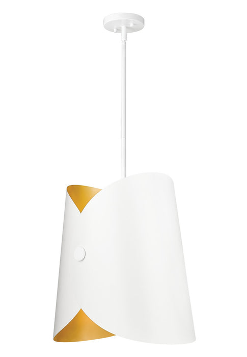 Z-Lite 1951P18-MW One Light Pendant, Matte White
