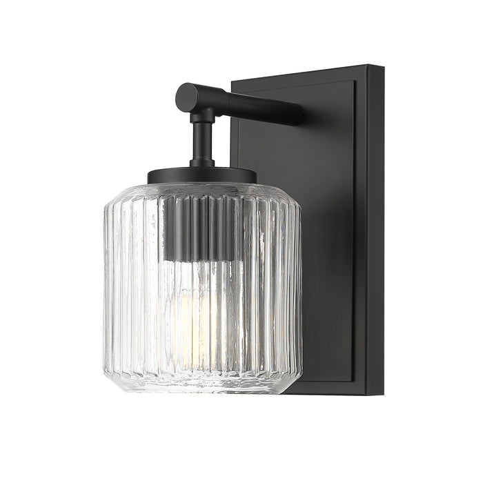 Z-Lite 7515-1S-MB One Light Wall Sconce, Matte Black