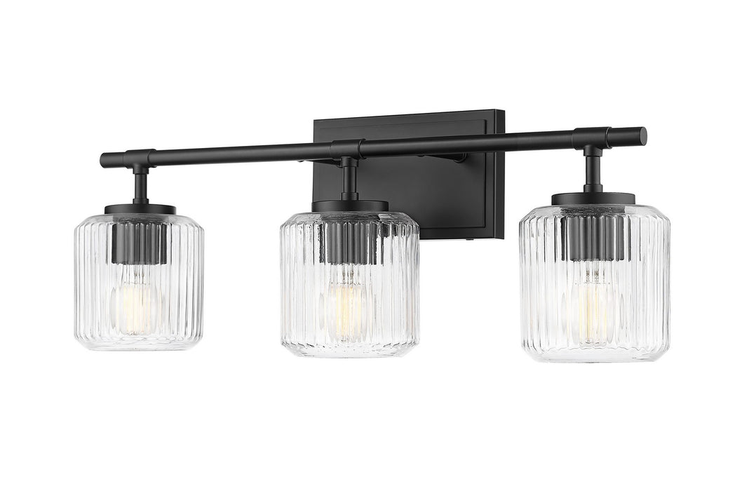 Z-Lite 7515-3V-MB Three Light Vanity, Matte Black